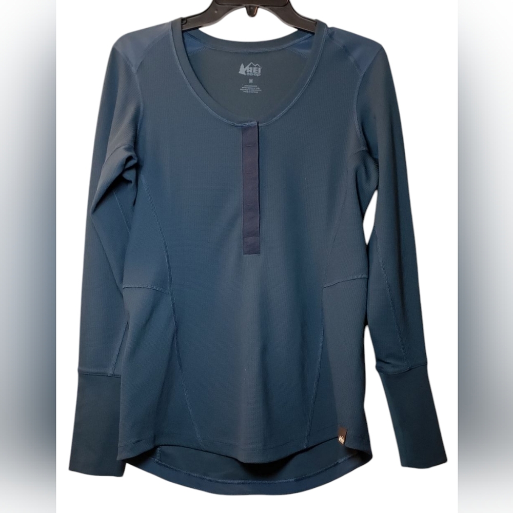 REI Co-op Waffle Knit Pullover Women's Long Sleeve Size Medium